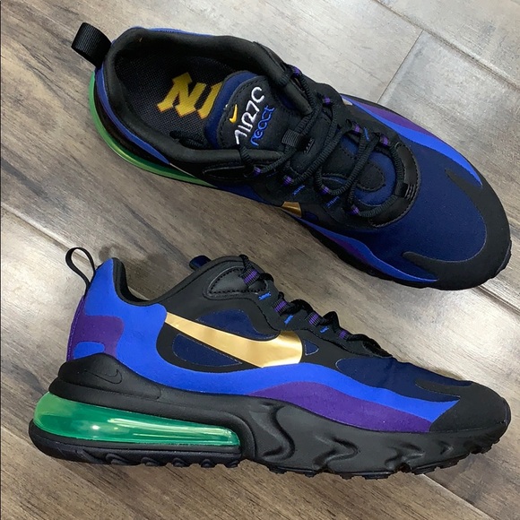 NIKE AIR MAX 270 REACT black/university gold - Picture 4 of 16